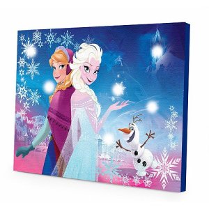 Disney Frozen Elsa and Anna LED Canvas Wall Art